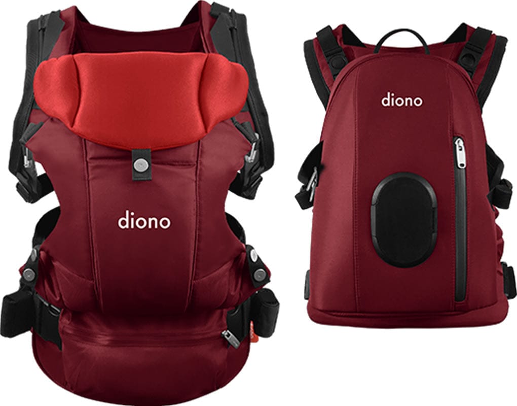 Diono Carus Complete 4-in-1 Baby Carrier + Detachable Backpack - Red - 27273