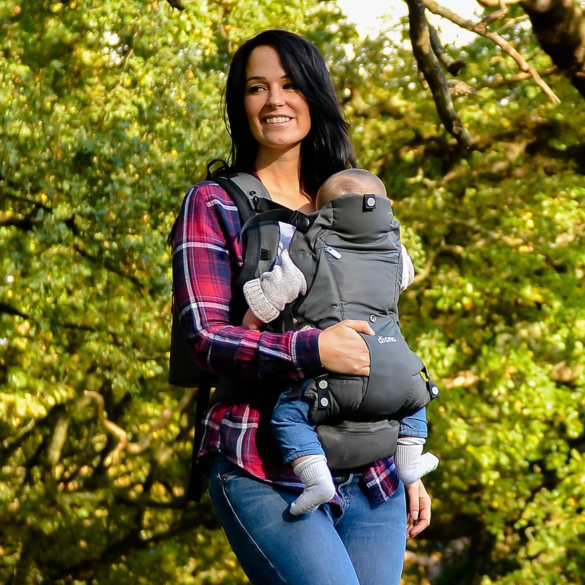 Diono Carus Essentials 3-in-1 Baby Carrier - Light Grey - 27004