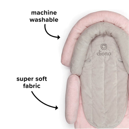 Diono Cuddle Soft 2-in-1 Head Support - Gray / Pink - 40290