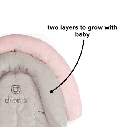 Diono Cuddle Soft 2-in-1 Head Support - Gray / Pink - 40290