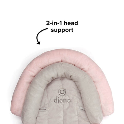 Diono Cuddle Soft 2-in-1 Head Support - Gray / Pink - 40290