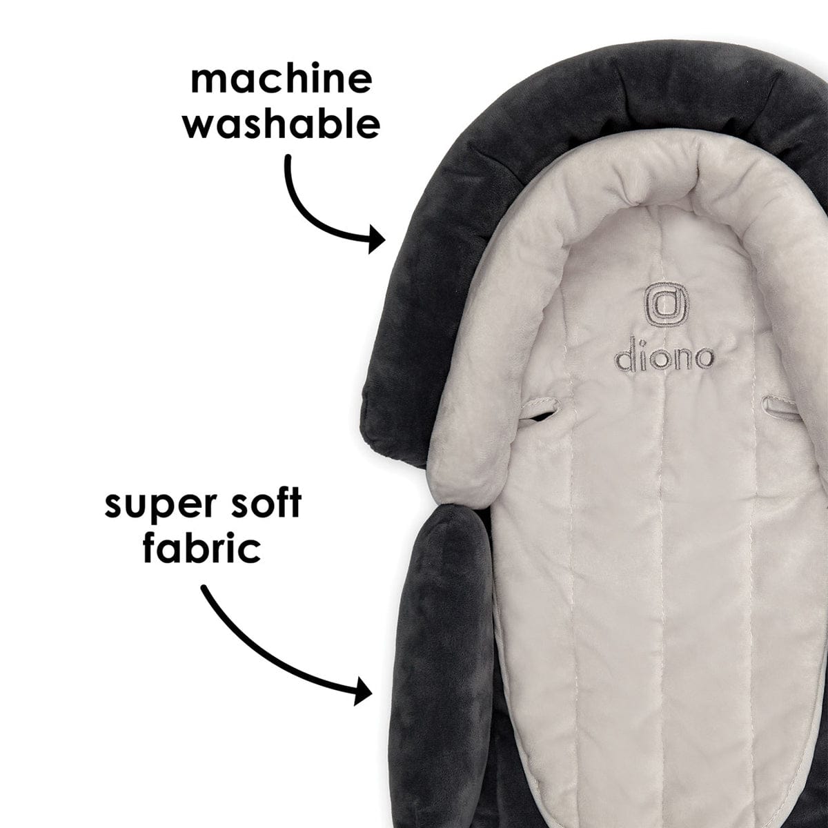 Diono Cuddle Soft, 2-in-1 Head Support, Grey/Arctic - 40289