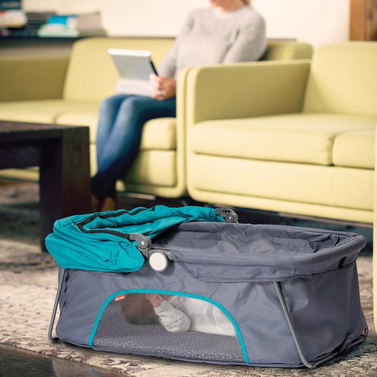 Diono Dreamliner Travel Bassinet - Teal - 71002-D