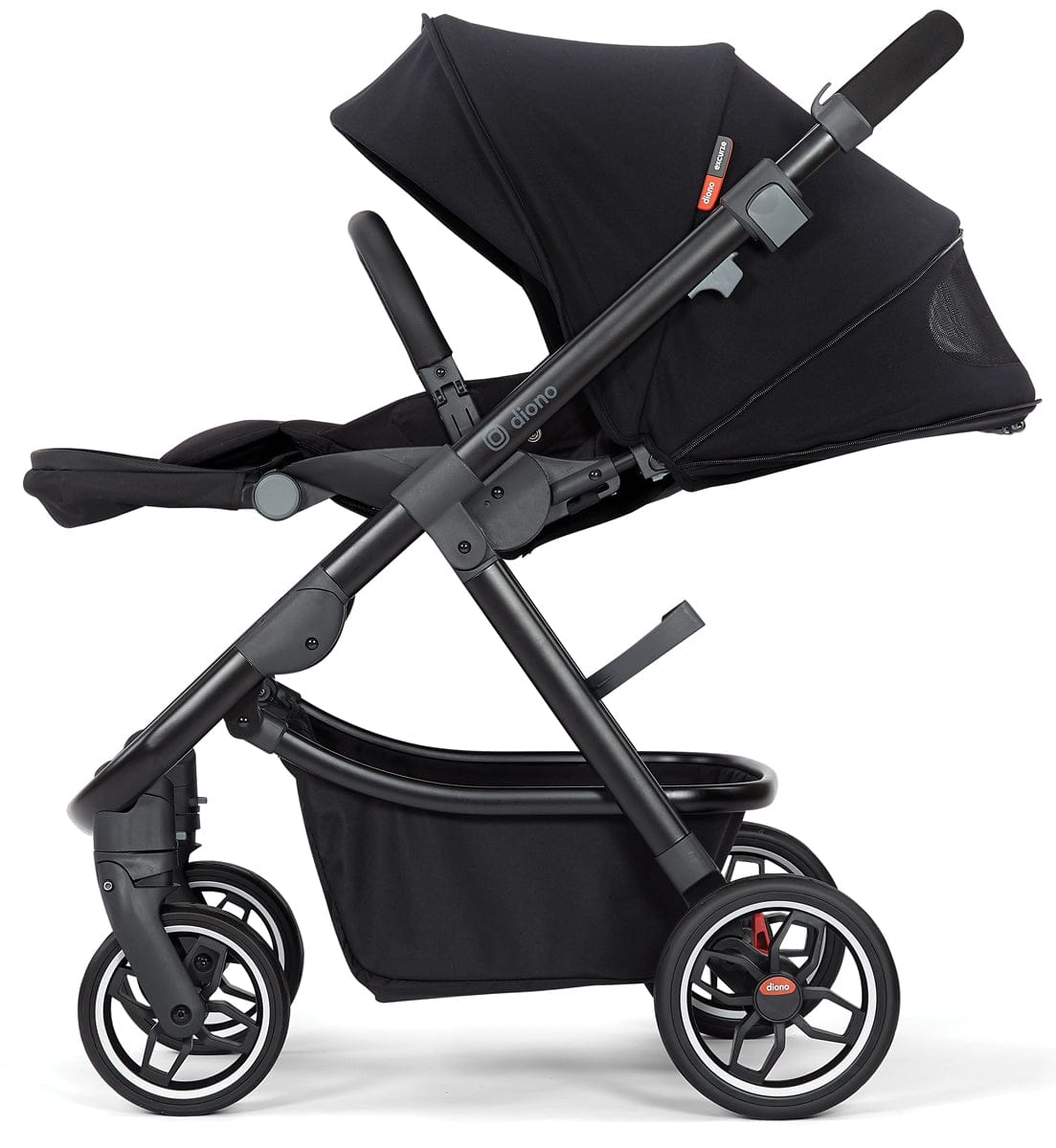 Diono Excurze Stroller & Carrycot - Black Midnight - 24002-22934