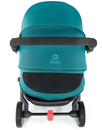 Diono Excurze Stroller & Carrycot - Blue Turquoise - 24003-22932