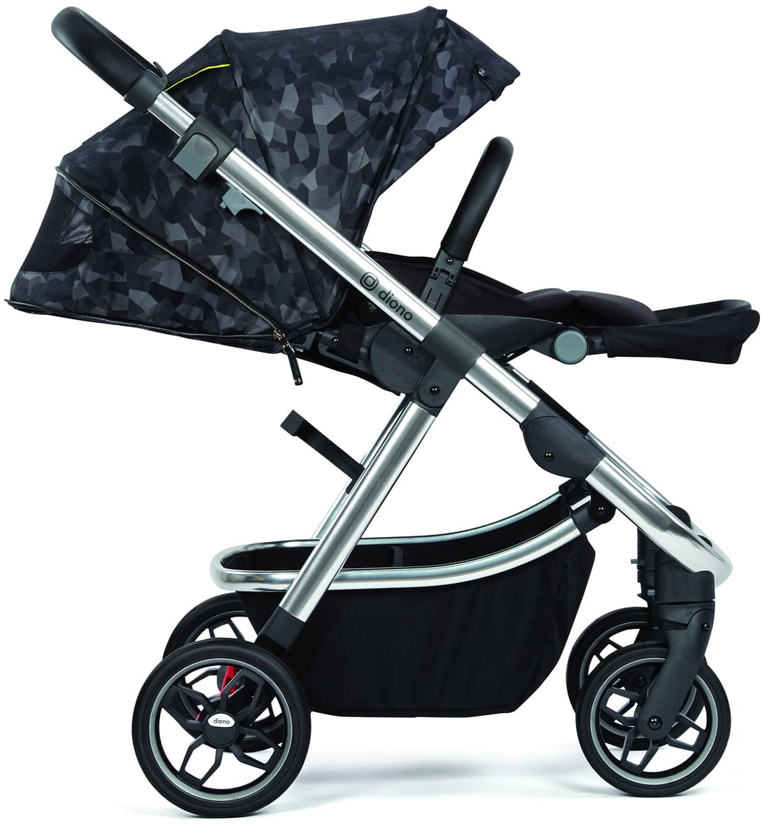 Diono Excurze Stroller & Carrycot - Luxe Black Camo - 22920-22930
