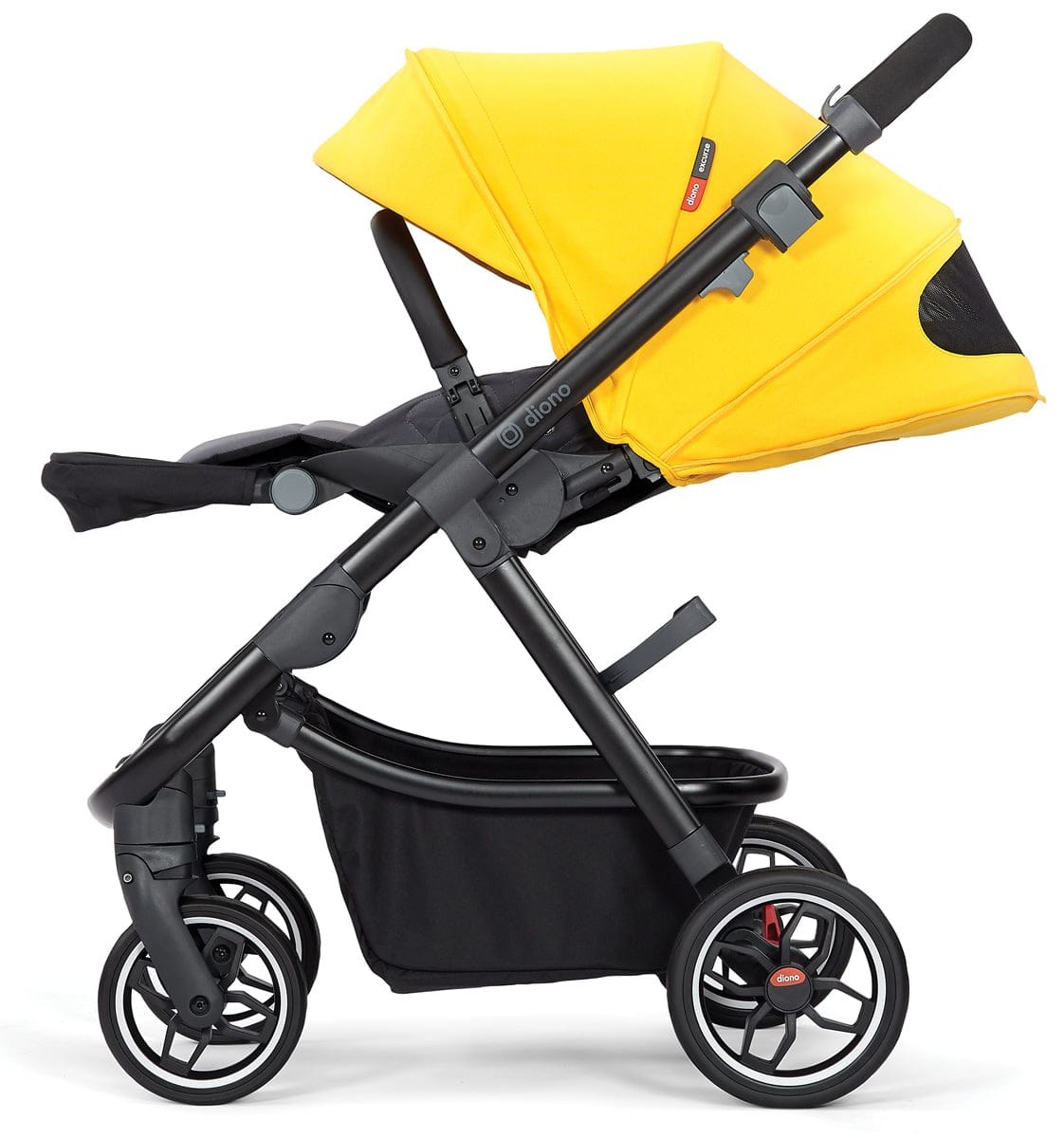 Diono Excurze Stroller & Carrycot - Yellow Sulphur - 24004-22933
