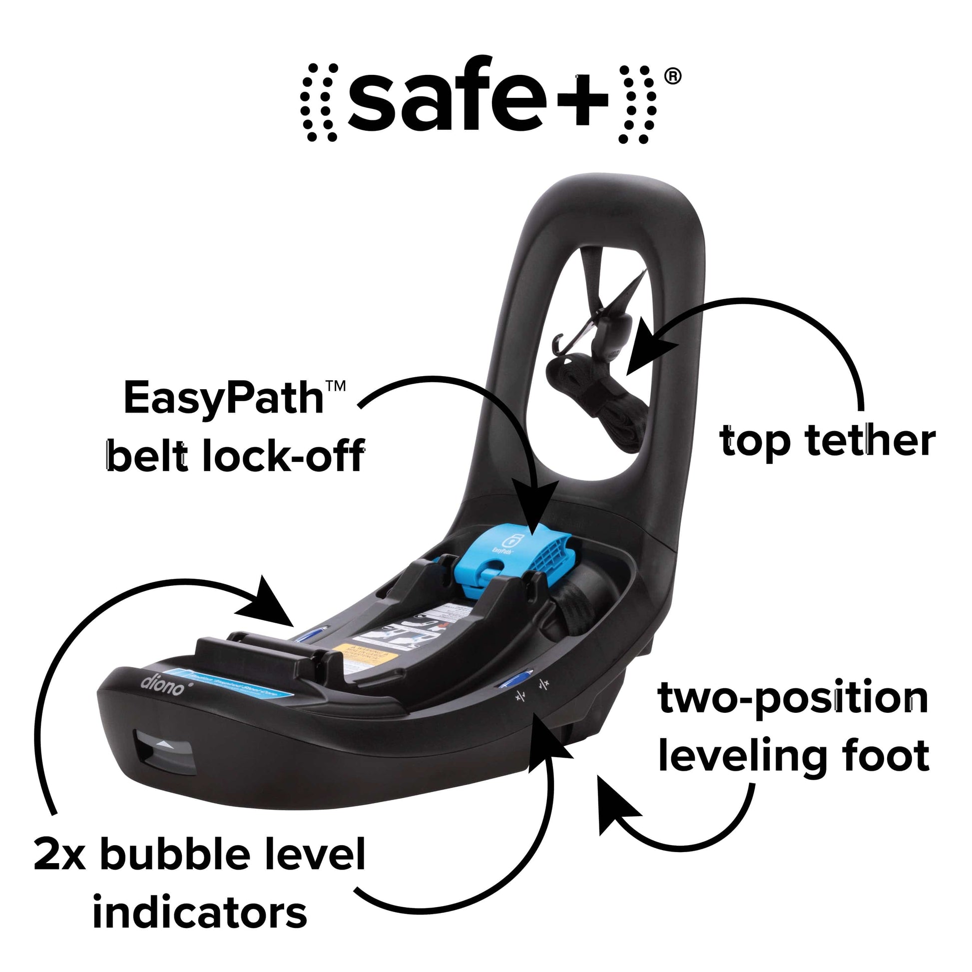Diono LiteClik 30 XT / RXT SafePlus Infant Car Seat Base - 56010-NA-01