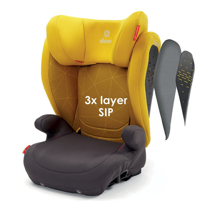 Diono Monterey 4DXT Latch 2-in-1 Booster Car Seat - Yellow Sulphur - 10886-DIONO