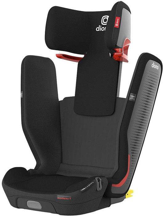 Diono Monterey 5iST FixSafe Belt Positioning High Back Booster Car Seat - Black Jet - 15700-DIONO