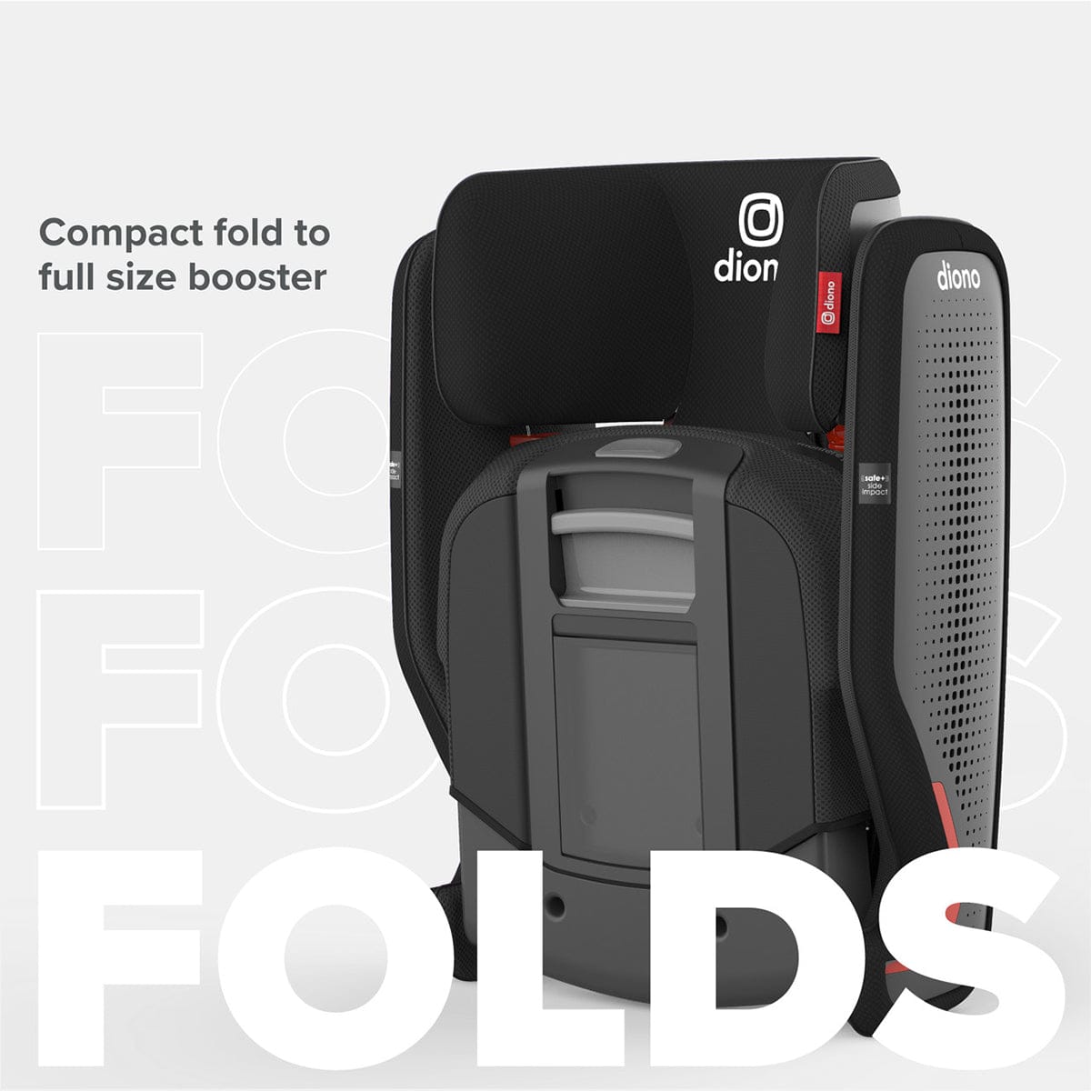Diono Monterey 5iST FixSafe Belt Positioning High Back Booster Car Seat - Black Jet - 15700-DIONO