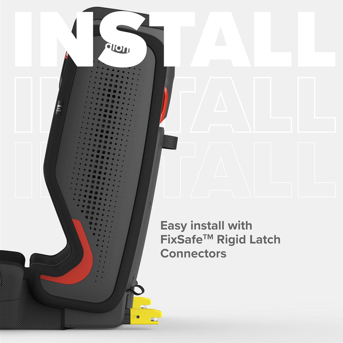 Diono Monterey 5iST FixSafe Belt Positioning High Back Booster Car Seat - Gray Slate - 15701-DIONO