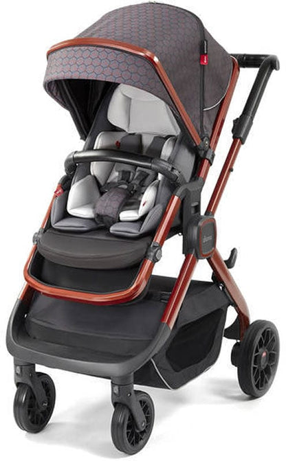 Diono Quantum 2 Stroller - Charcoal Copper Hive - 72303