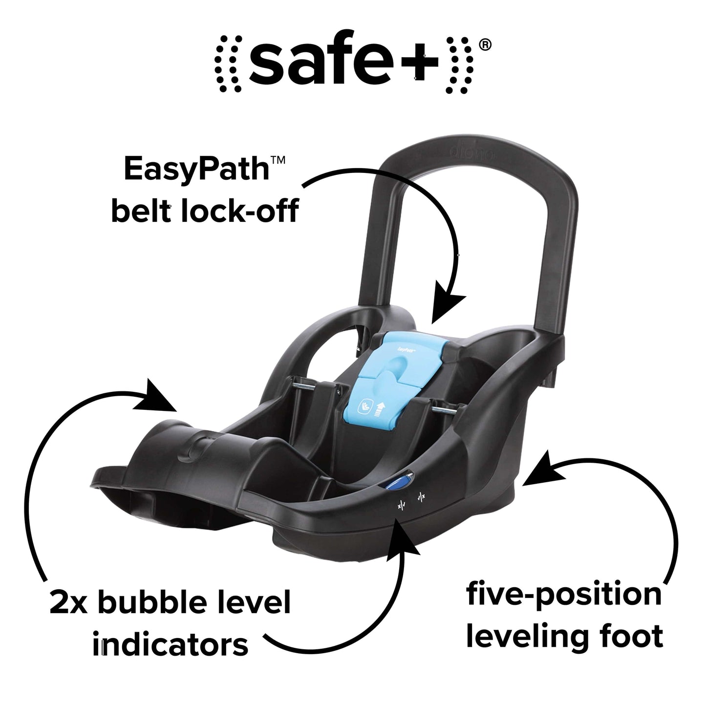 Diono Quantum 4 3-in-1 Travel System with LiteClik30 R SafePlus - Black Jet - 56500-NA-01