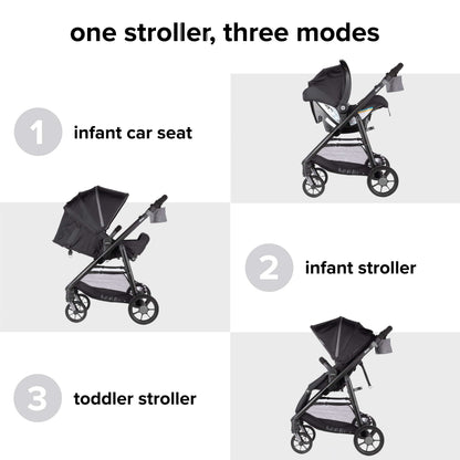 Diono Quantum 4 3-in-1 Travel System with LiteClik30 R SafePlus - Black Jet - 56500-NA-01