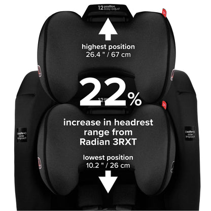 Diono Radian 3 RXT Safe+ Narrow All-in-One Convertible Car Seat - Purple Plum - 50105-DIONO
