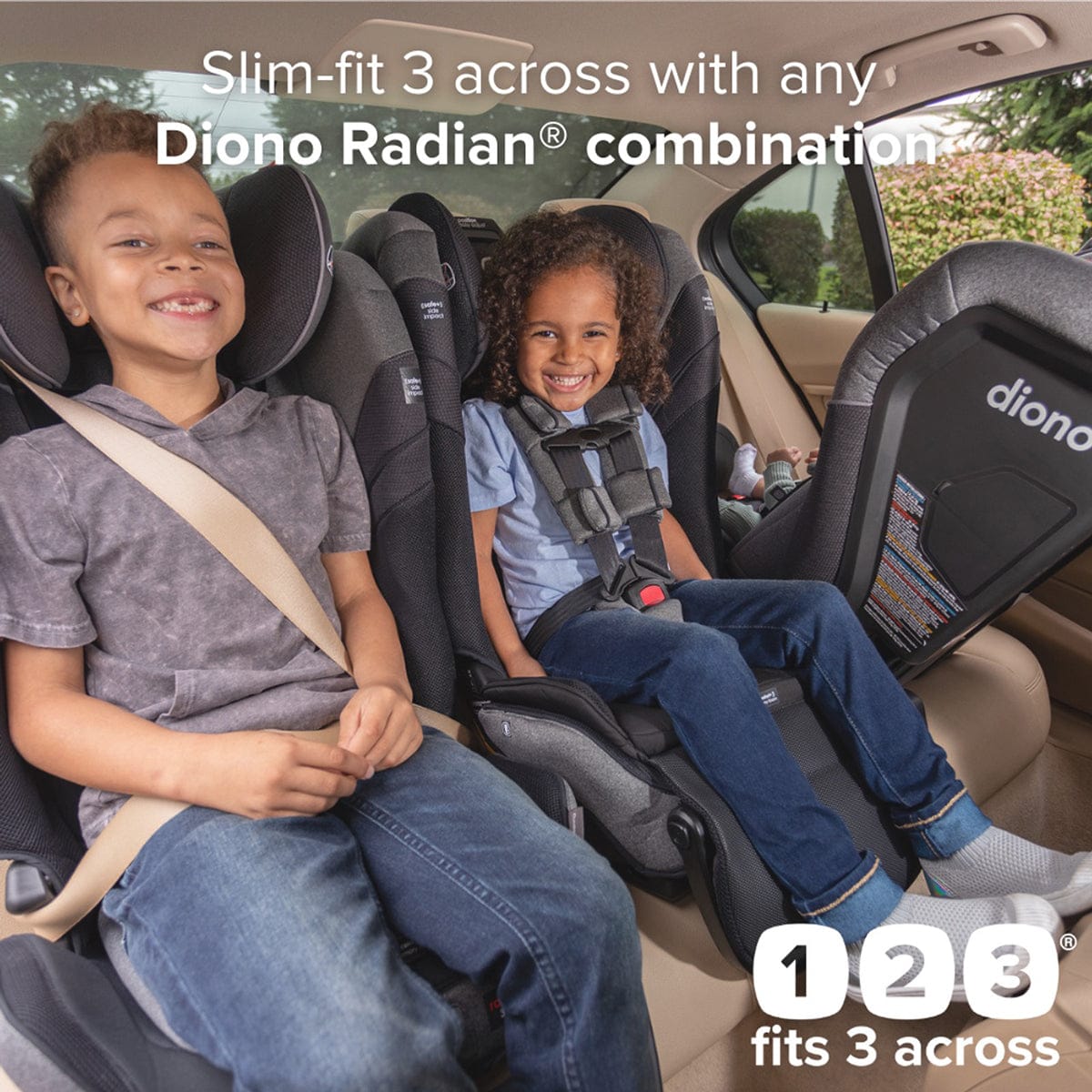 Diono Radian 3QXT+ FirstClass SafePlus Narrow All-in-One Convertible Car Seat - Black Jet - 53000-DIONO