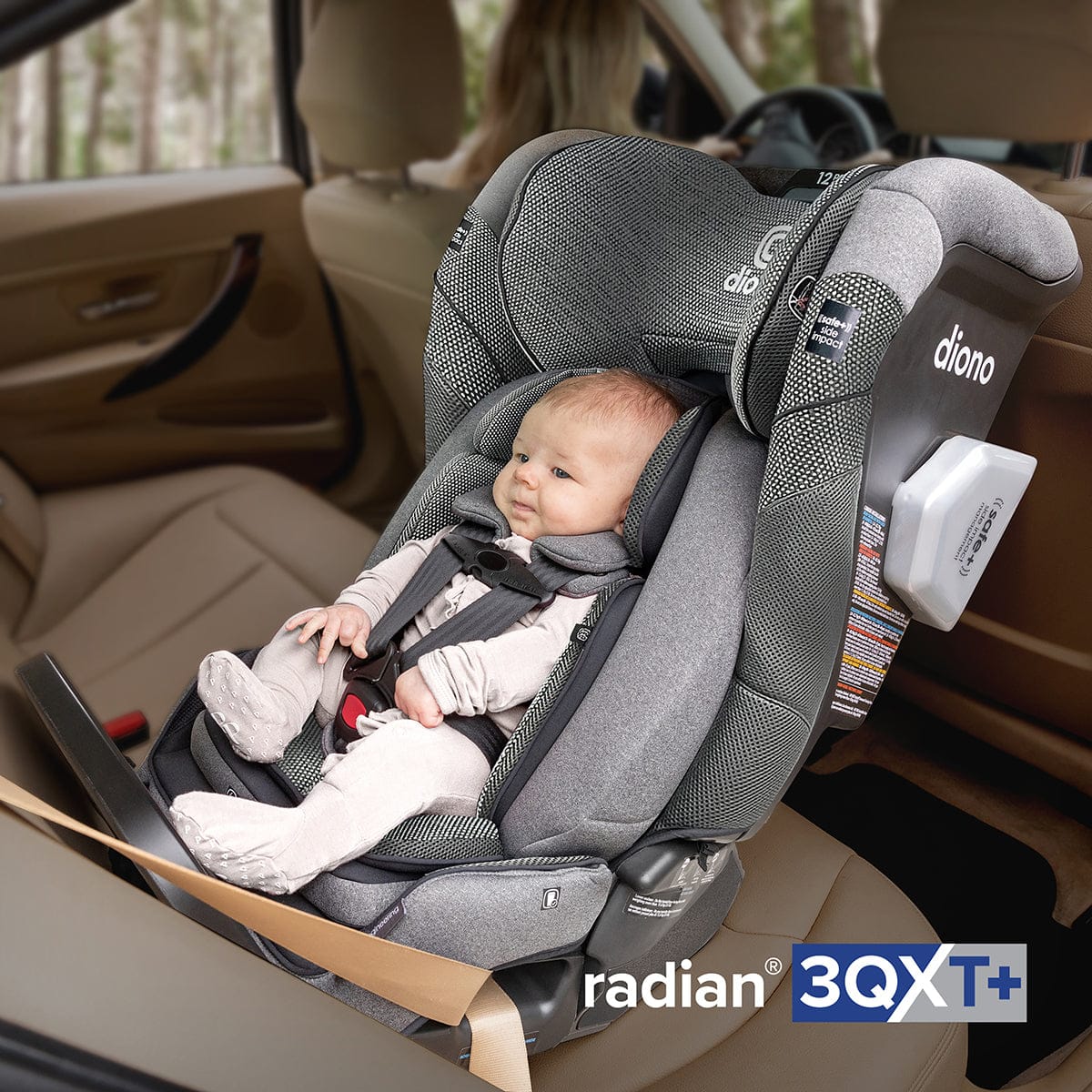 Diono Radian 3QXT+ FirstClass SafePlus Narrow All-in-One Convertible Car Seat - Gray Slate - 53001-DIONO