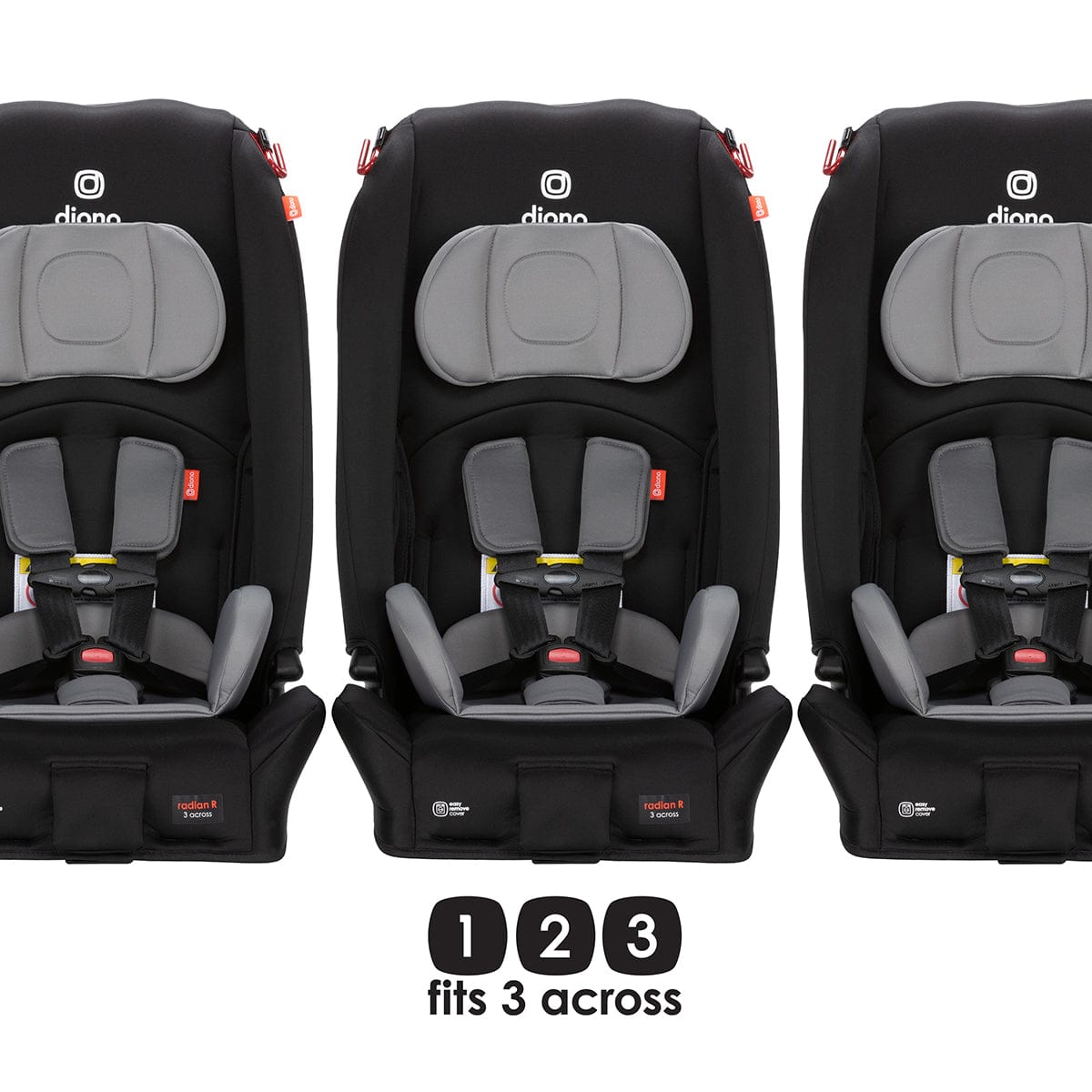 Diono Radian 3R Narrow All-in-One Convertible Car Seat - Black Storm - 50640-DIONO