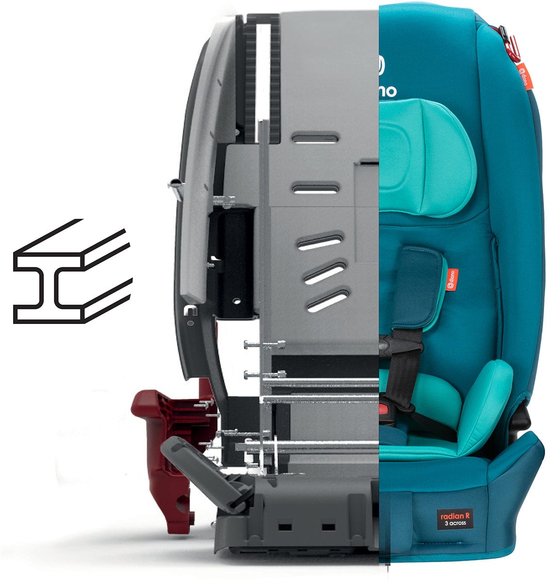 Diono Radian 3R Narrow All-in-One Convertible Car Seat - Blue Razz Ice - 50642-DIONO