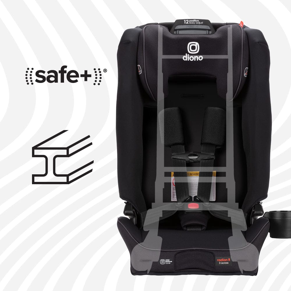 Diono Radian 3R SafePlus All-in-One Convertible Car Seat - Jet Black - 50630-NA-01