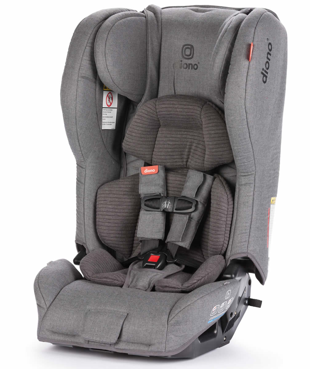 Diono Rainier 2 AXT All-in-One Convertible Car Seat + Booster - Dark Grey Wool - 50216