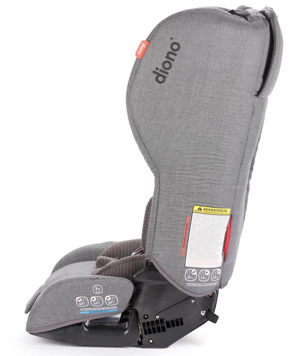 Diono Rainier 2 AXT All-in-One Convertible Car Seat + Booster - Dark Grey Wool - 50216