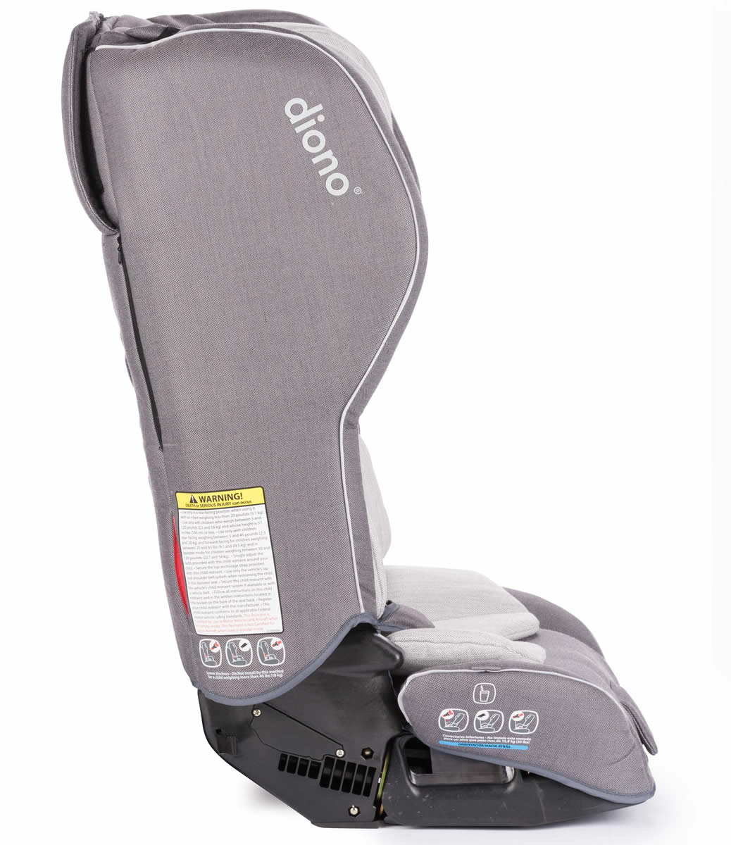Diono Rainier 2 AXT All-in-One Convertible Car Seat + Booster - Grey Oyster