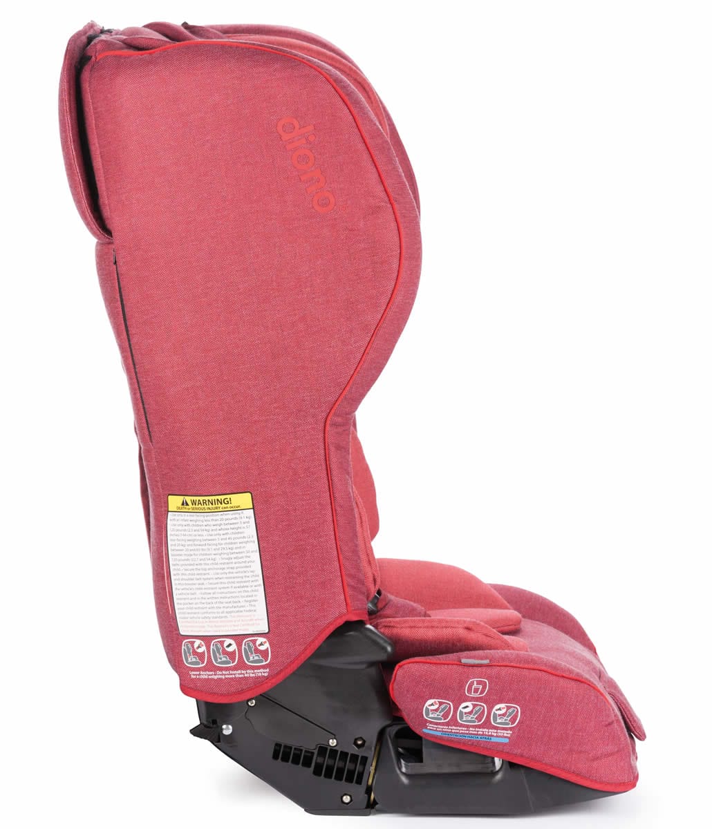 Diono Rainier 2 AXT All-in-One Convertible Car Seat + Booster - Red