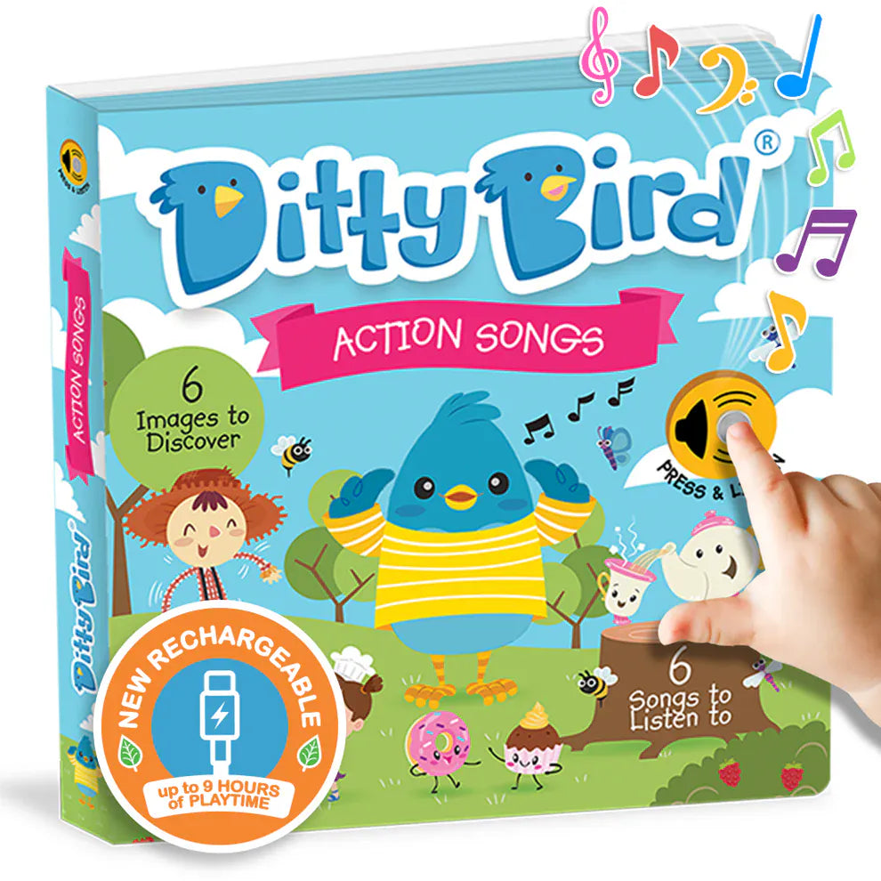 Ditty Bird Musical Books - Action Songs - 001-UC