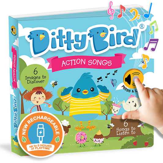 Ditty Bird Musical Books - Action Songs - 001-UC