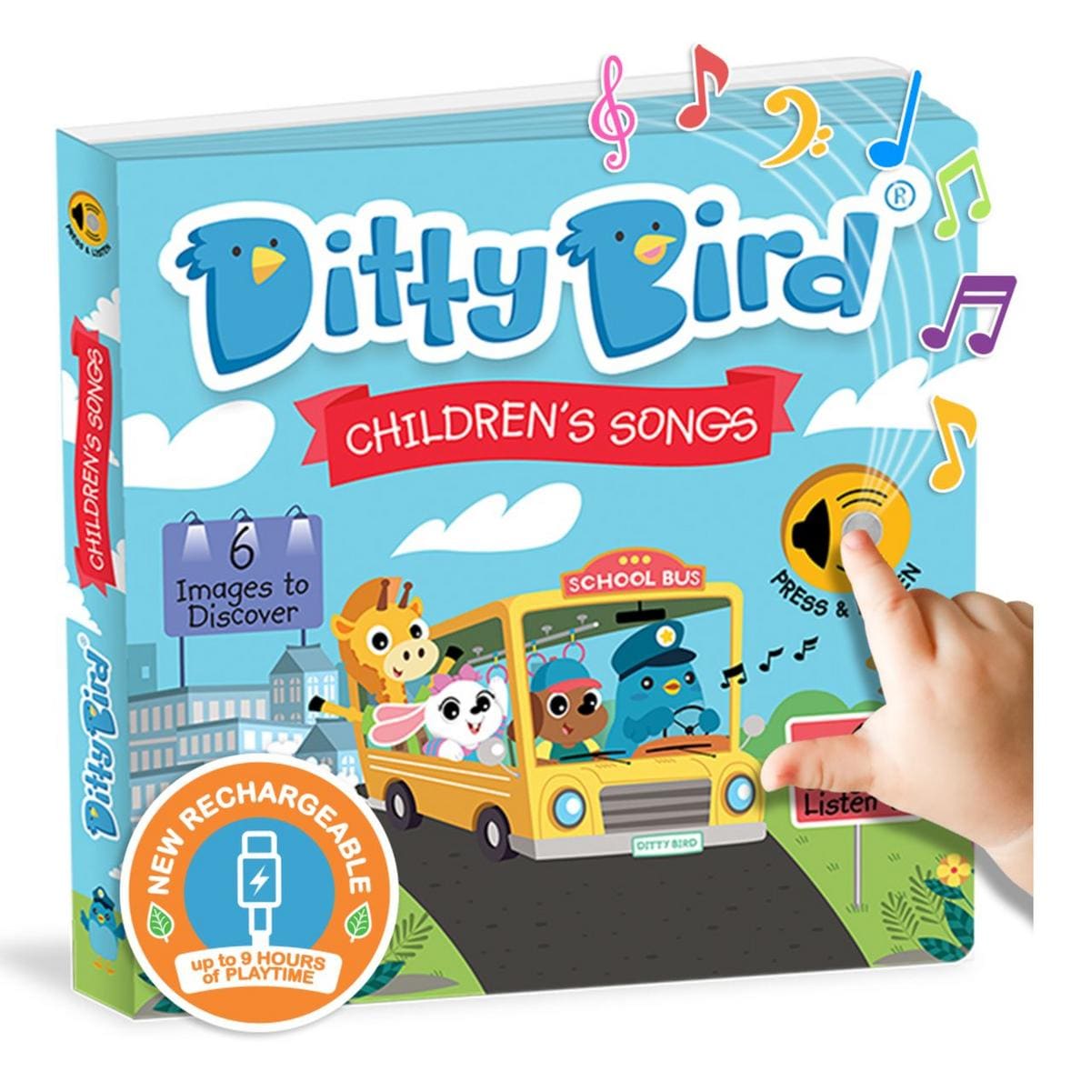 Ditty Bird Musical Books - Children's Songs - 027-UC