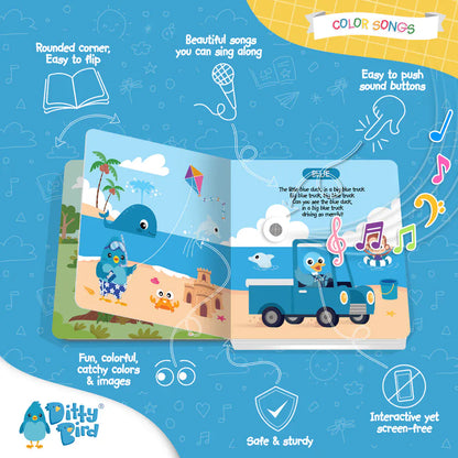Ditty Bird Musical Books - Color Songs - 041-UC