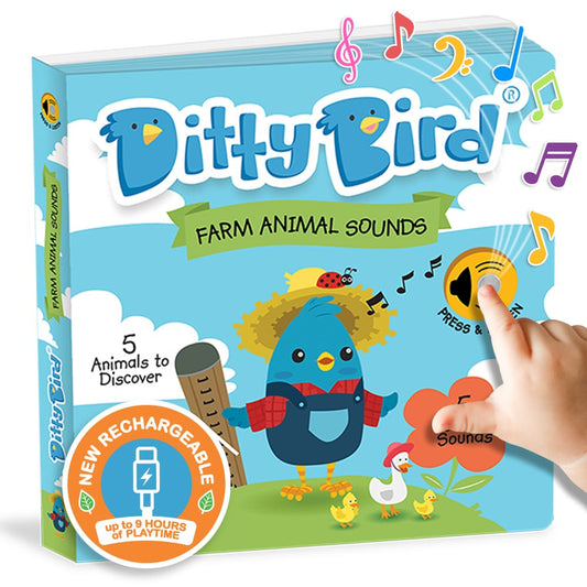 Ditty Bird Musical Books - Farm Animal Sounds