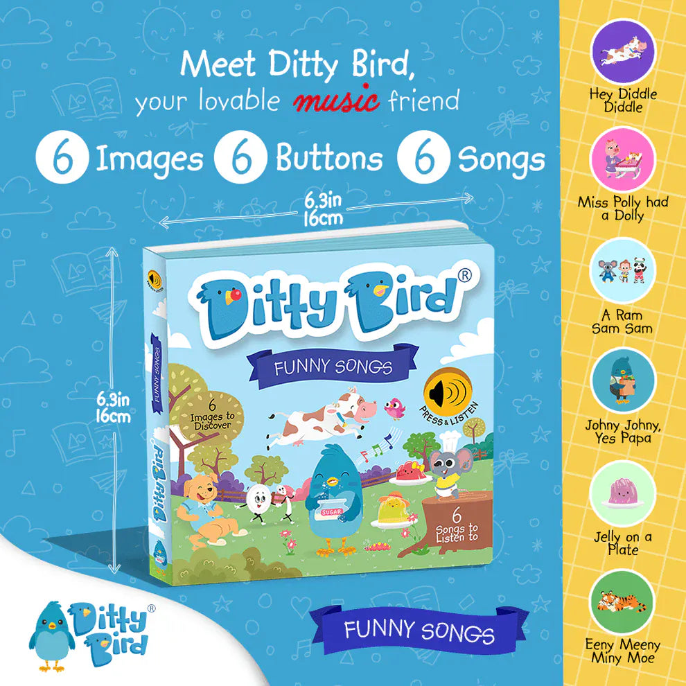 Ditty Bird Musical Books - Funny Songs - 003-UC