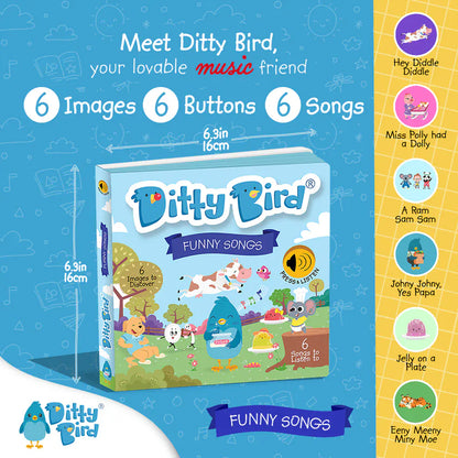 Ditty Bird Musical Books - Funny Songs - 003-UC