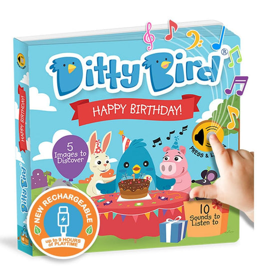 Ditty Bird Musical Books - Happy Birthday - 014-UC