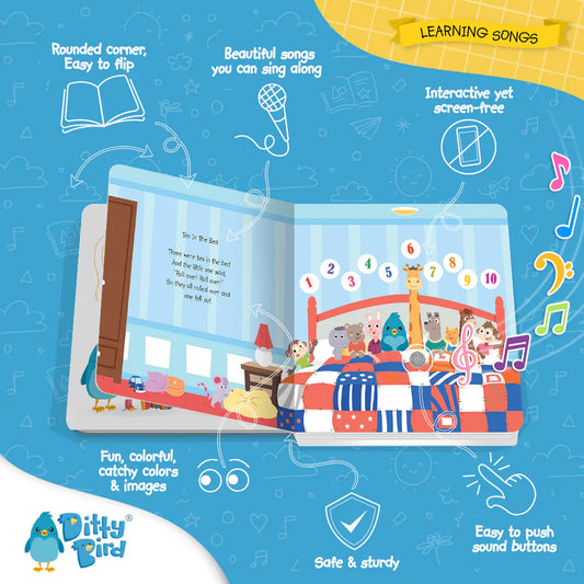 Ditty Bird Musical Books - Learning Songs - 033-UC