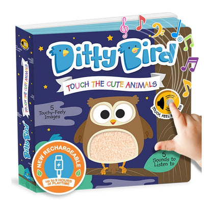 Ditty Bird Musical Books - Touch the Cute Animals - 013-UC