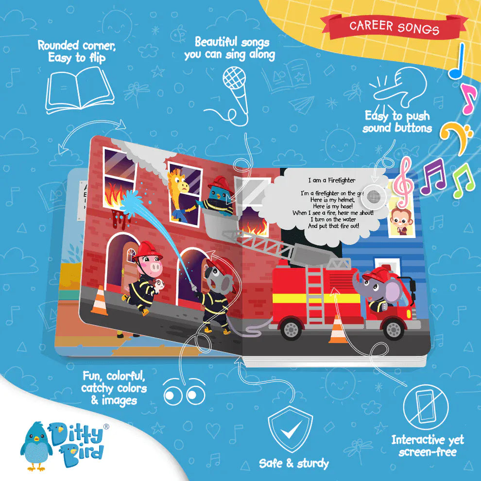 Ditty Bird Musical Books - When I Grow Up Songs - 037-UC