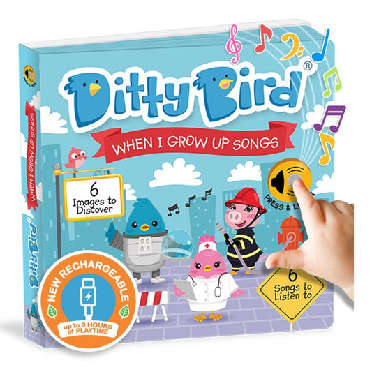 Ditty Bird Musical Books - When I Grow Up Songs - 037-UC