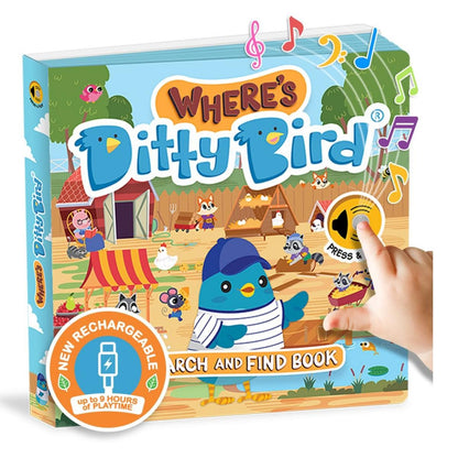 Ditty Bird Musical Books - Where's Ditty Bird - 008-UC