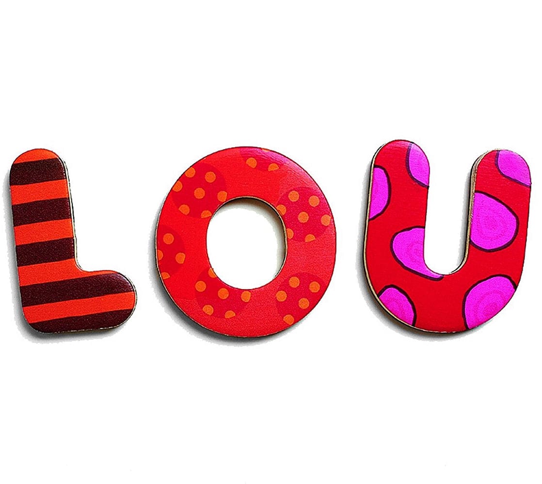 Djeco Wooden Magnets - 38 Big Letters