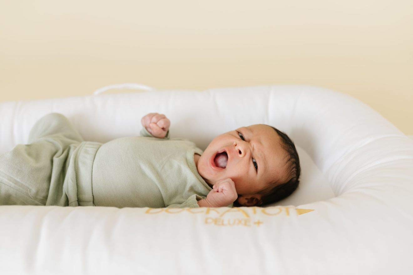 DockATot Deluxe+ Dock Infant Lounger - Pristine White