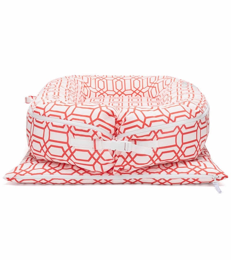 DockATot Grand Dock Toddler Lounger - Coral Trellis