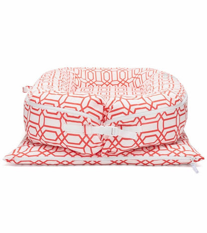 DockATot Grand Dock Toddler Lounger - Coral Trellis