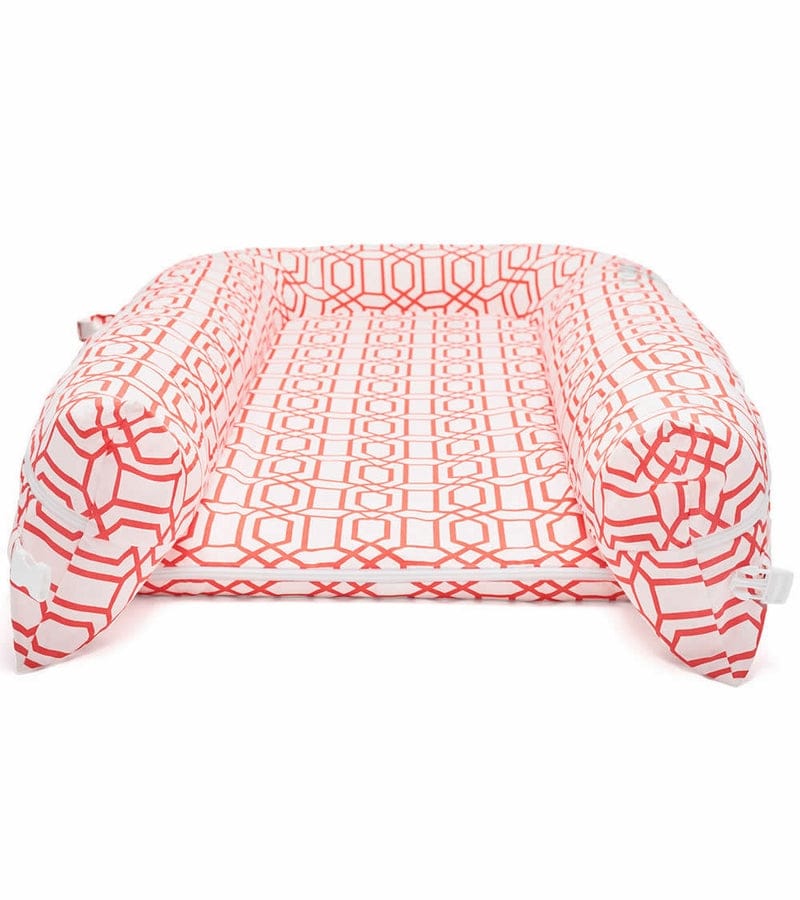 DockATot Grand Dock Toddler Lounger - Coral Trellis