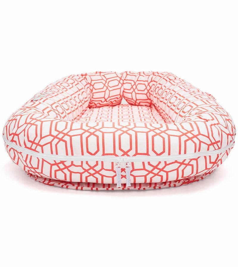 DockATot Grand Dock Toddler Lounger - Coral Trellis