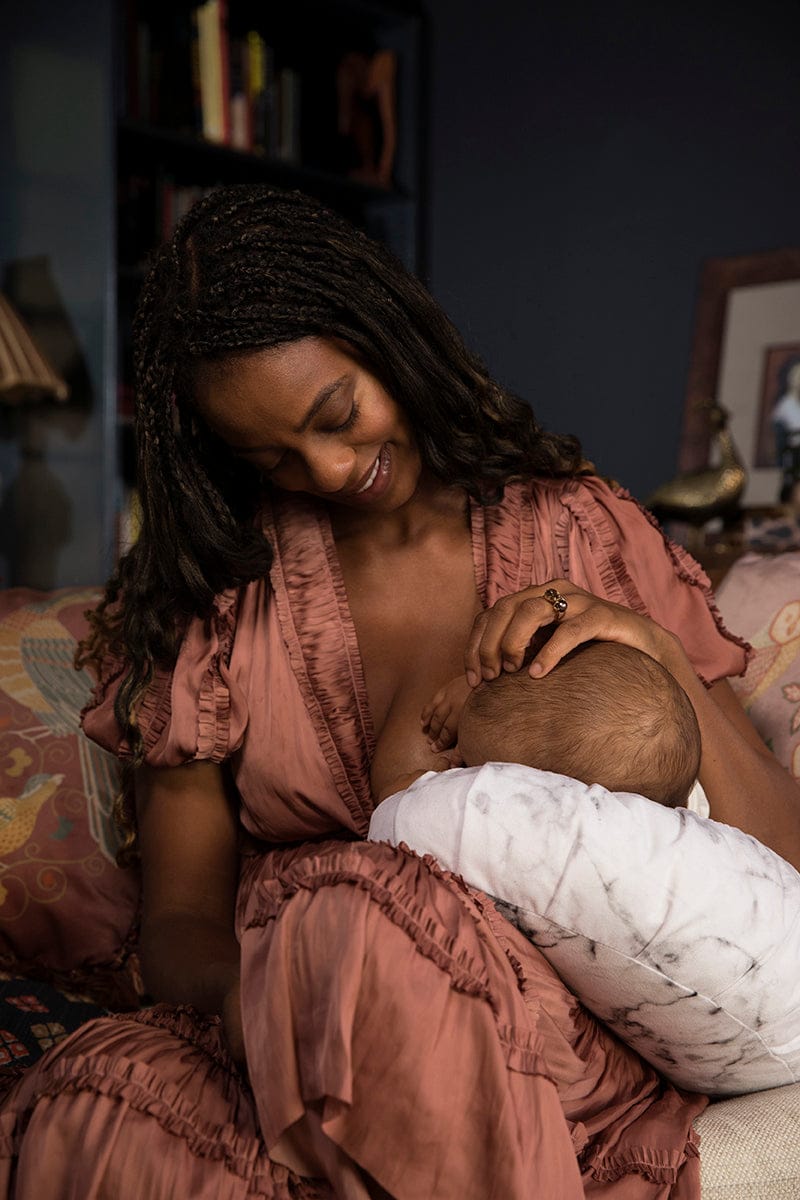 DockATot La Maman Wedge Nursing Pillow - Carrera Marble