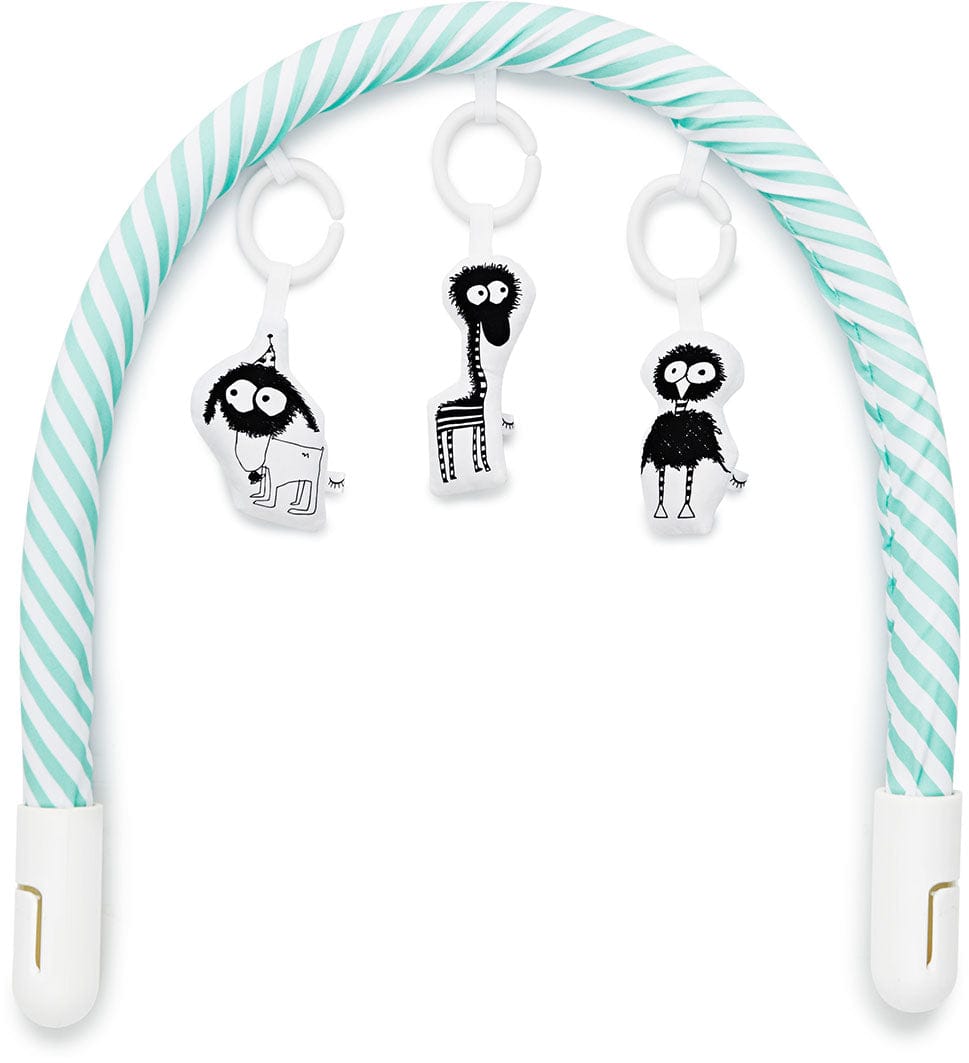 DockATot Toy Bar - Aqua/White Stripe
